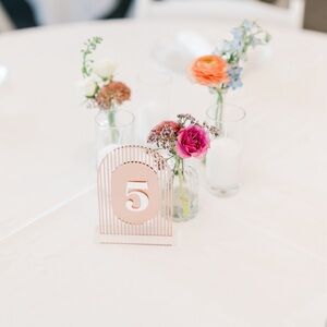 Mid century modern arch table numbers